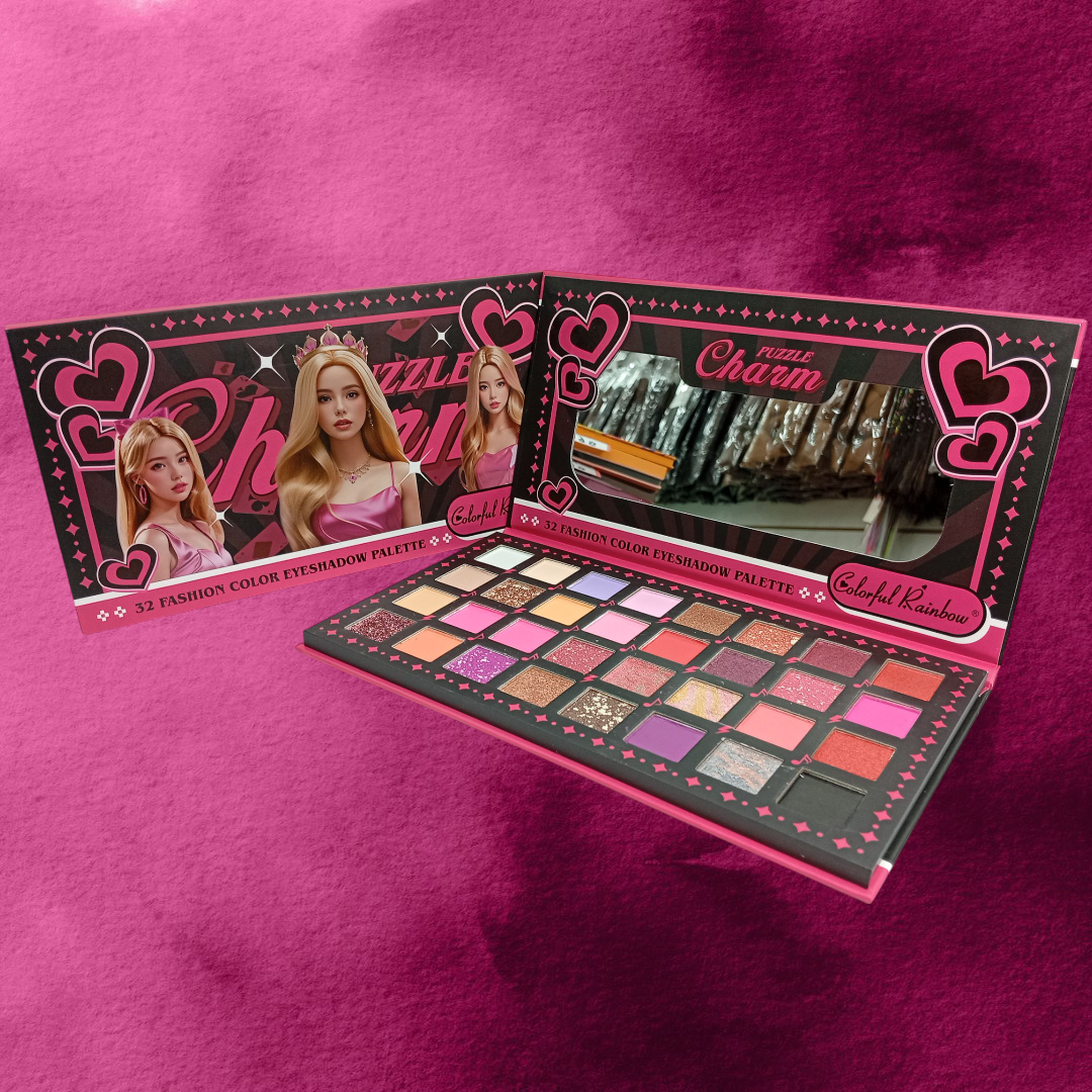 X UNIDAD Paleta de sombras 32 colores con espejo 