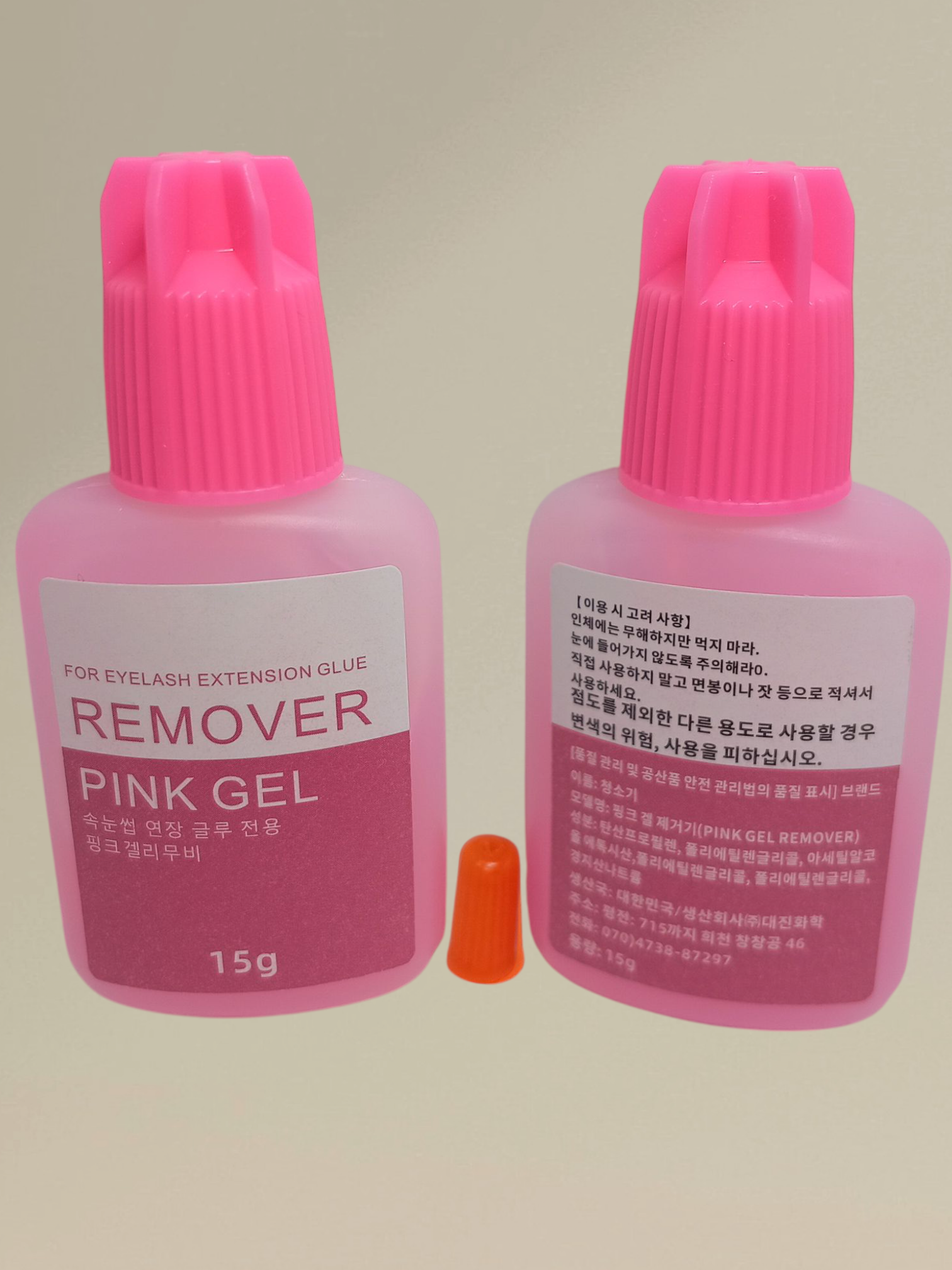 X UNIDAD Removerdor de pestañas 15ml PINK