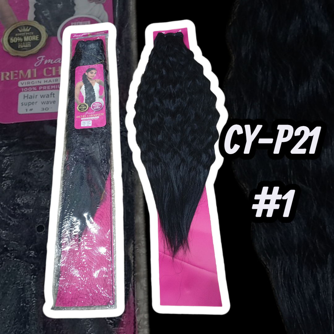 X12 UNIDADES Cortina Super Curly Hair Weft CY-P21
