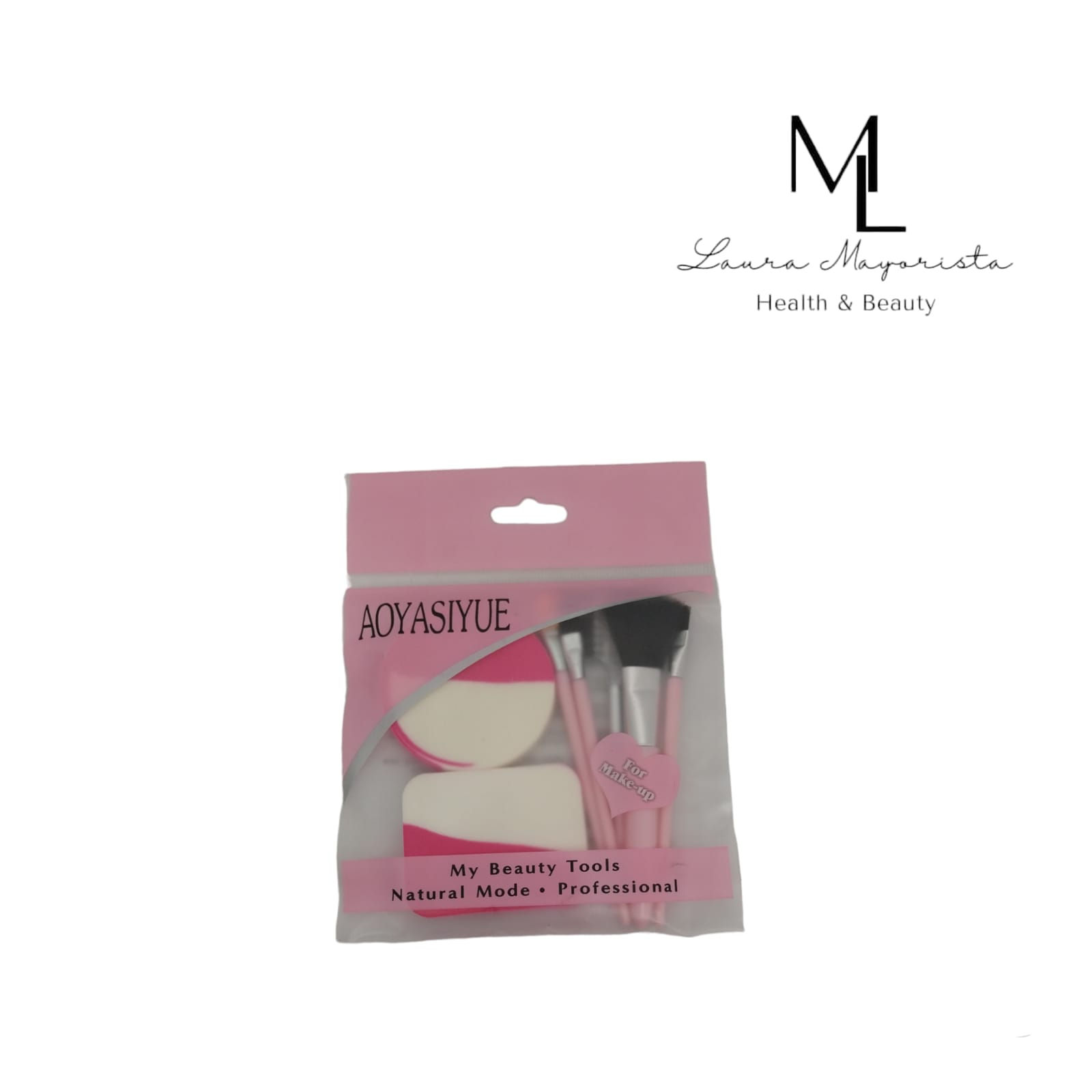 Kit de brochas de maquillaje + esponja