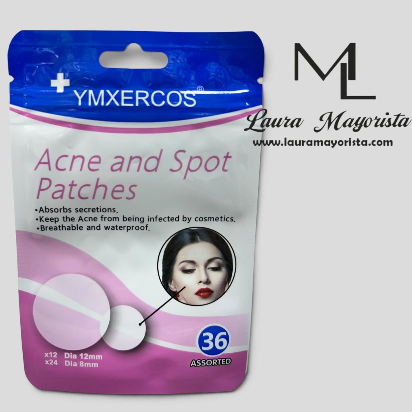 X12UNIDADES PARCHES DE ACNE TRANSPARENTE