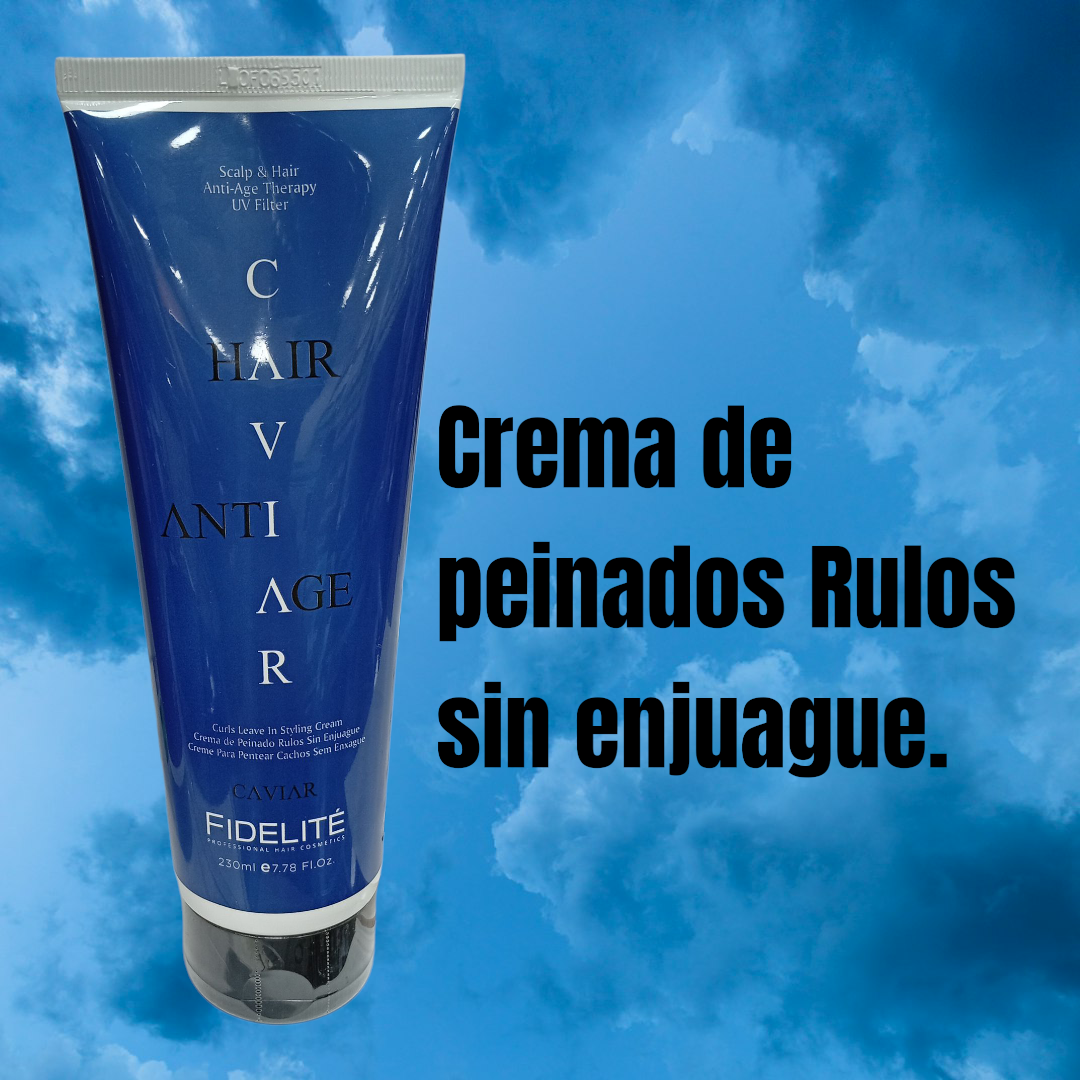 X UNIDAD Crema de peinado Rulos sin enjuague 240 ml FIDELITÉ 