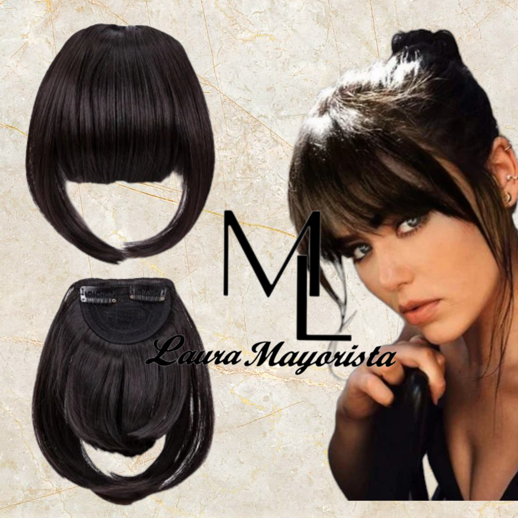 X UNIDAD Flequillo con Broches y mechas  CYP-14