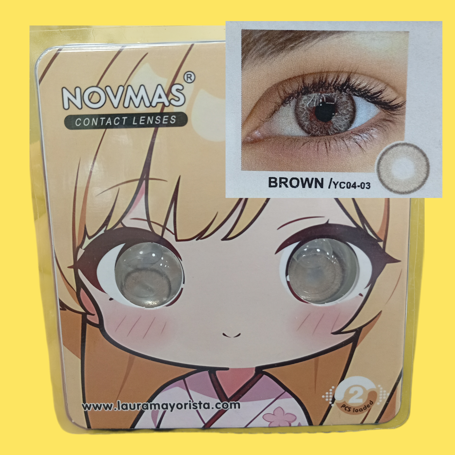 X UNIDAD Lentes de contacto Brown YC04-03