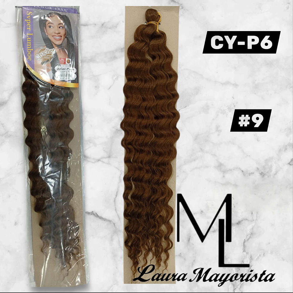 Miniatura: X10 UNIDADES Extensiones de cabello Curly son Deep Twist Crochet Hair CY-P6 SURT