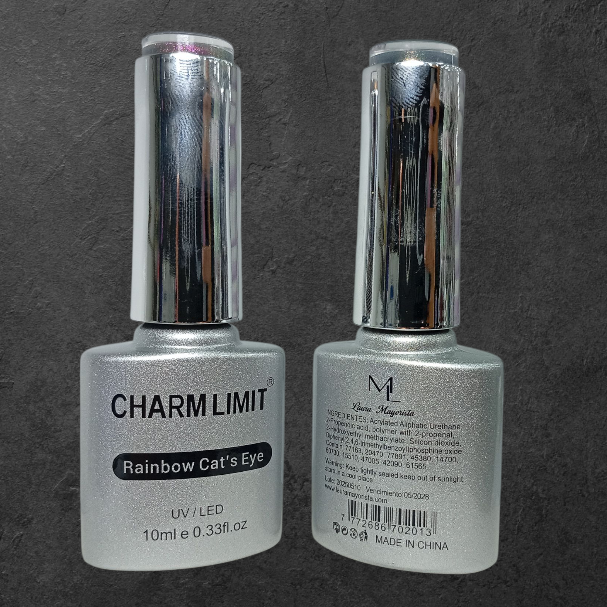 X UNIDAD Rainbow Cat Eye Ojo de gato 10 ml CHARM LIMIT CY626