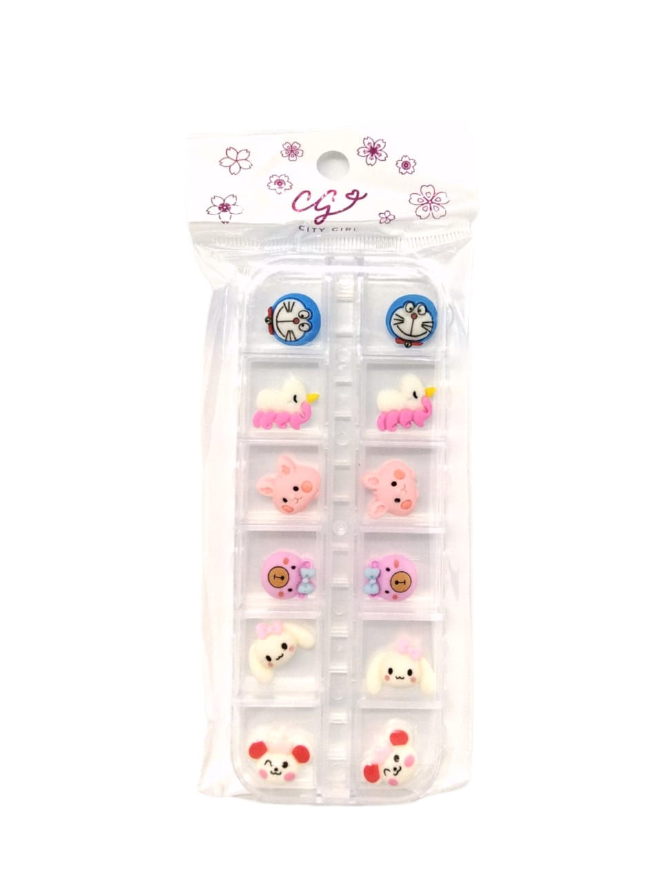 Miniatura: Dije 3d X12 Aplique Strass Uñas Decoracion Kawaii Nail Art