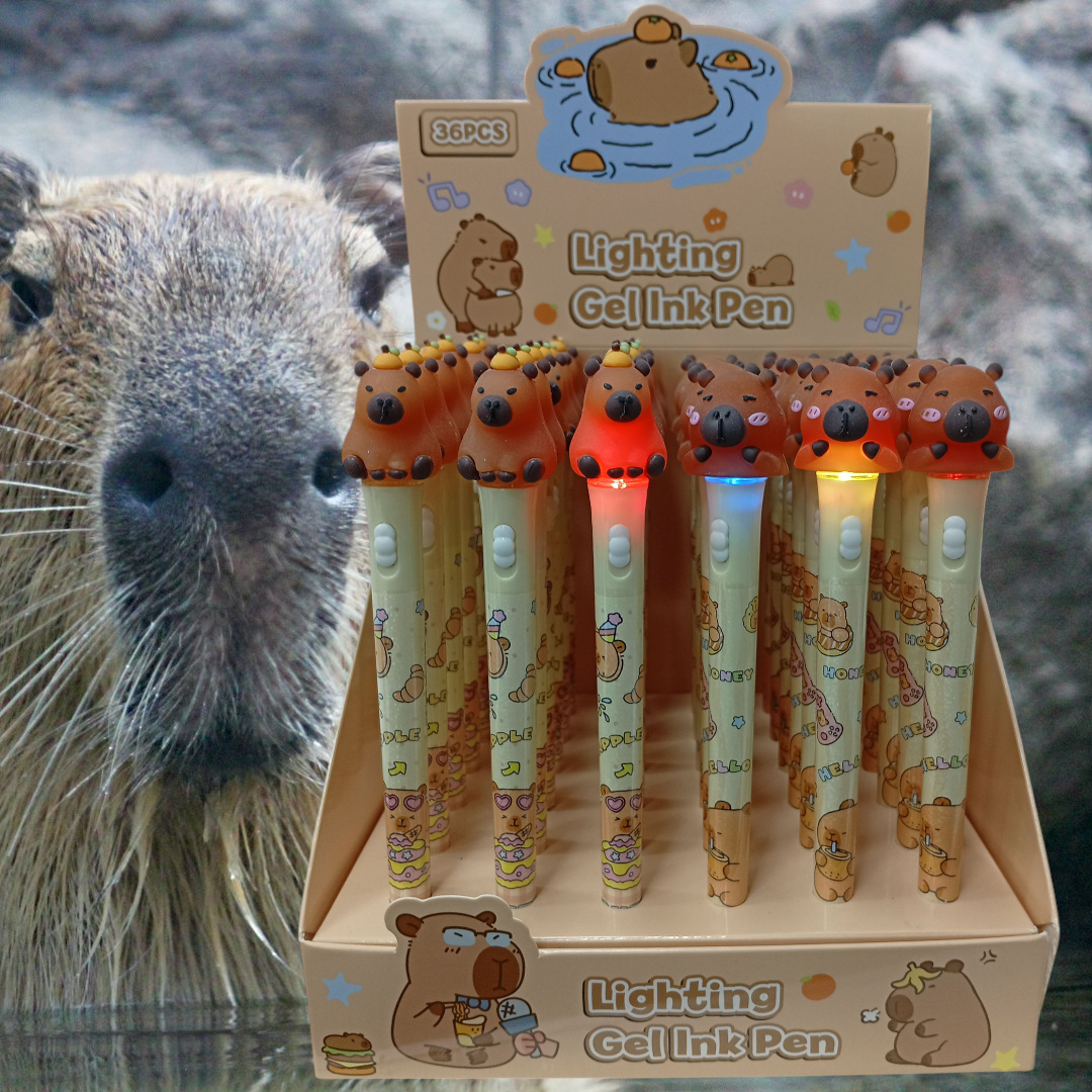 X36 UNIDADES Microfibras Capybara con luces 