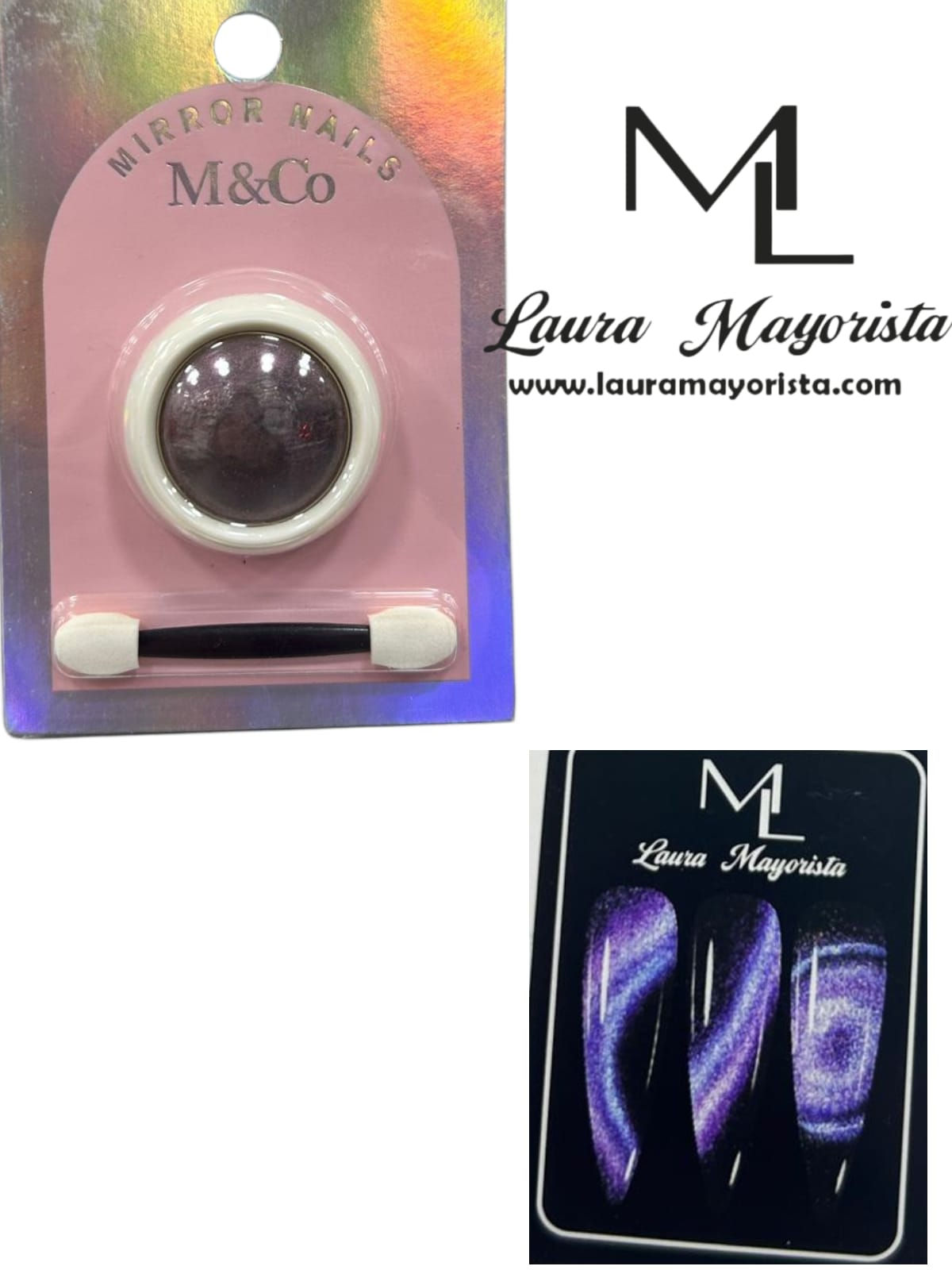 X12UNIDADES POLVO ESPEJO CAT EYE CY0010