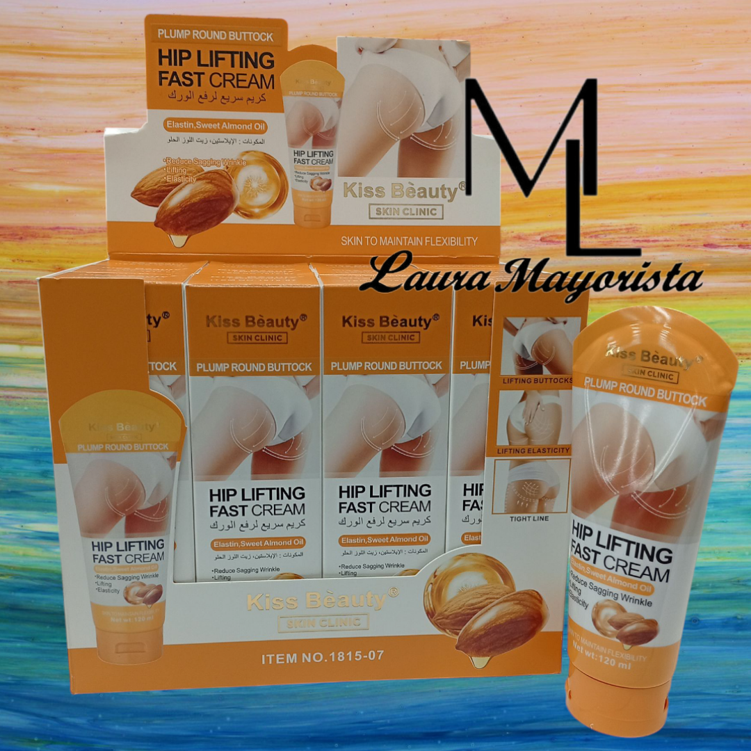 X UNIDAD Crema reafirmante para glúteos (lavanta-cola) KISS BEAUTY