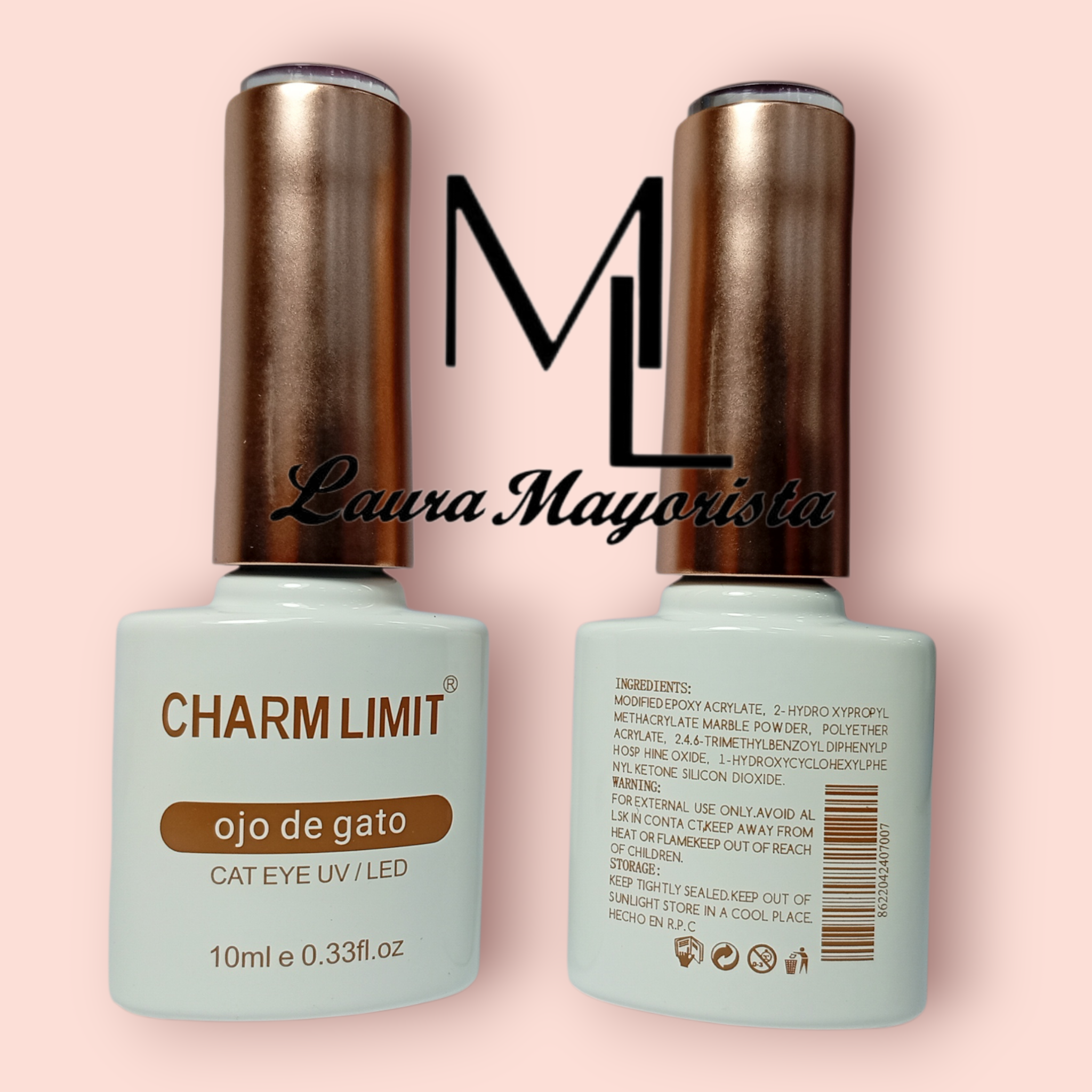 X12 UNIDADES Ojo de gato CHARM LIMIT 10 ml N°7007 CY6165