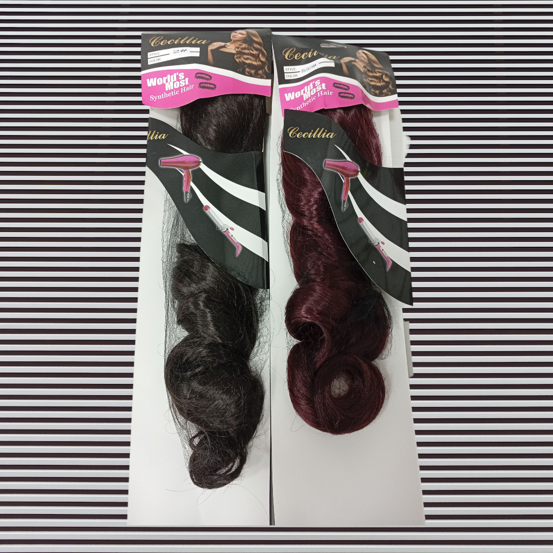 X UNIDAD Extensión con broche lacio Varios colores