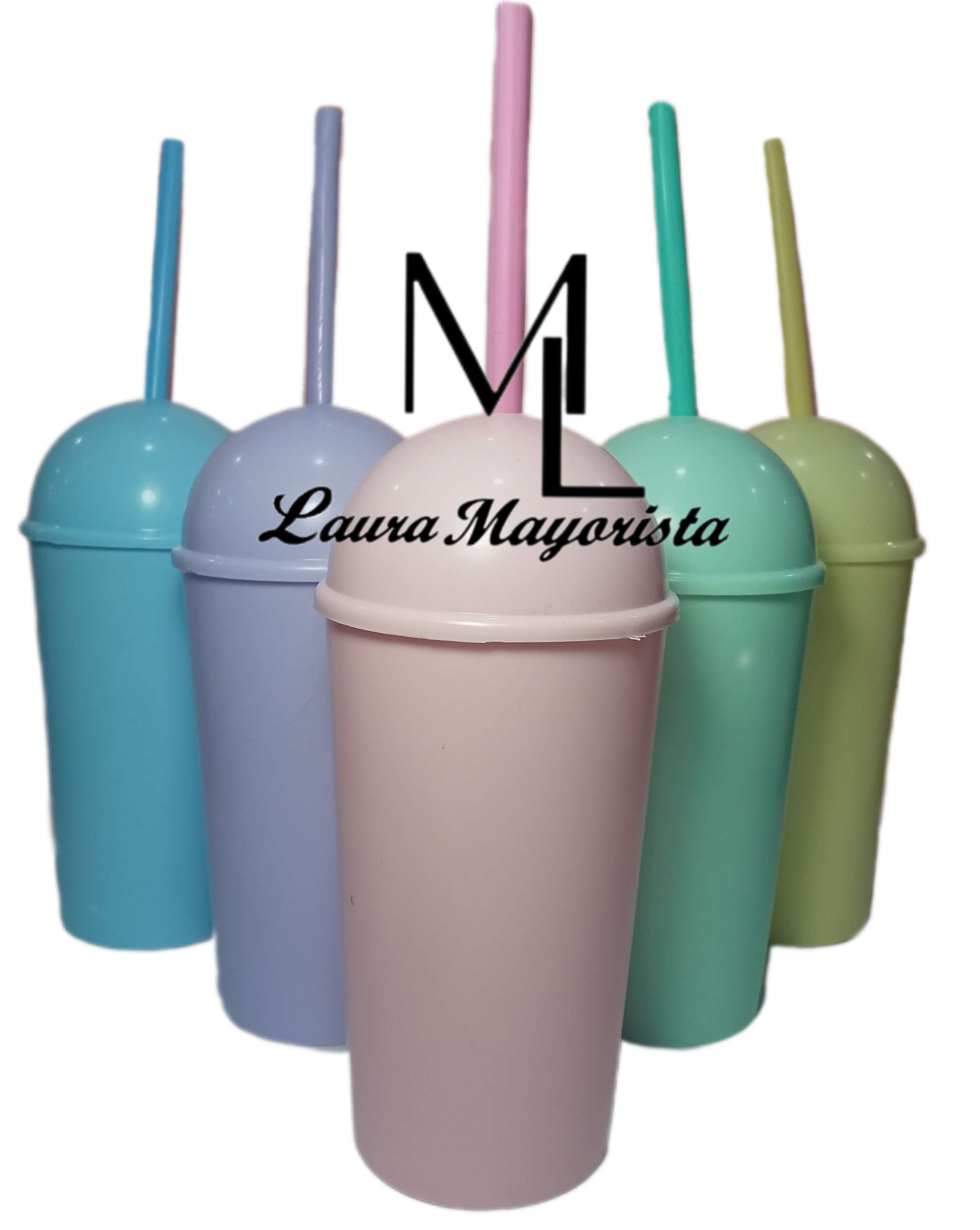 X UNIDAD Vaso con tapa y sorbete