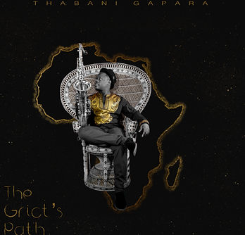 Cover art for The Griot’s Path by Thabani Gapara, inspired by African diasporic storytelling and musical traditions
