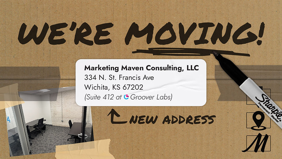 Marketing Maven is Moving to a New Wichita Office Effective May 1st, 2026