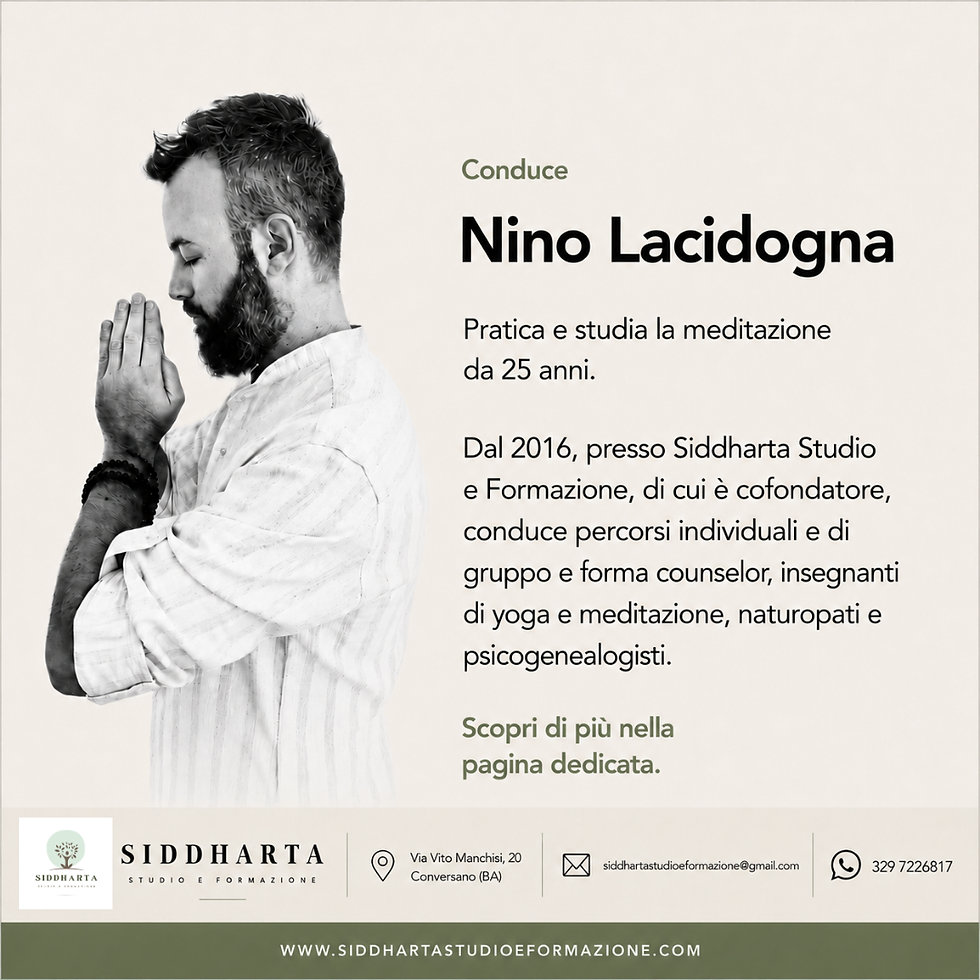 NUOVO PERCORSO Mindfulness online - 8 settimane per coltivare presenza, calma e consapevolezza