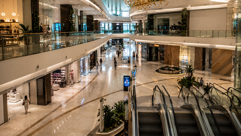 an empty mall