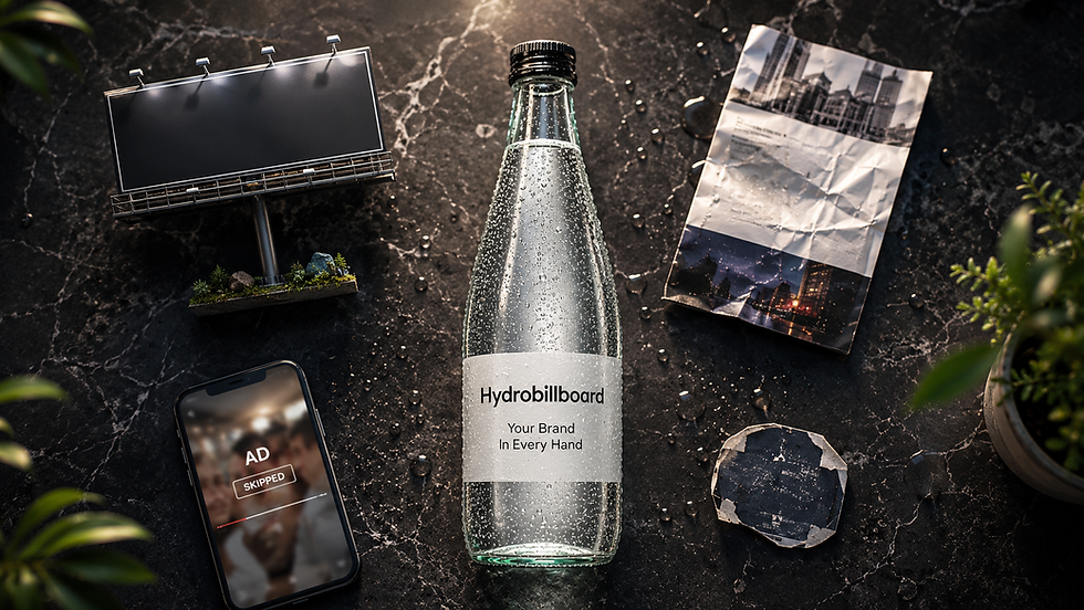 hydrobillboard bottle