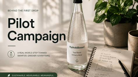 pilot campaign for hydrobillboard