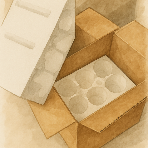 와인 스티로폼 포장