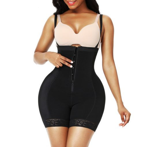 Thumbnail: Adjustable Straps Padded Hip Shapewear Open Crotch Slim Waist