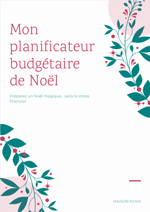 Mon planificateur budgétaire de Noël 🎄