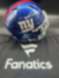 Jaxon Dart & Cam Skattebo Dual Autographed NY Giants F/S Helmet - Fanatics COA