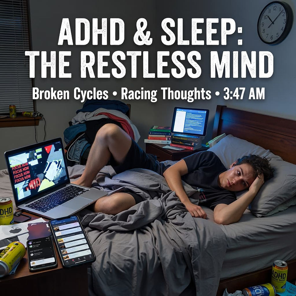 ADHD and Sleep: Why Your Mind Won’t Switch Off at Night