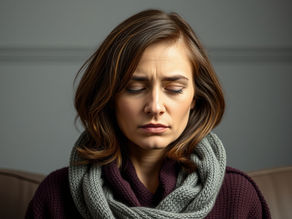 Lady suffering from Anxiety