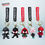 Thumbnail: Black Spiderman 3D Keychain in unique design, premium rubber material