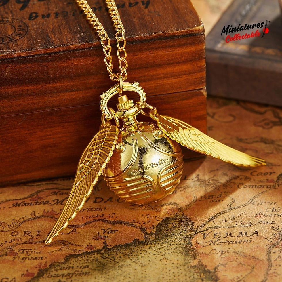 Thumbnail: Harry Potter Snitch Vintage Pocket Watch Golden