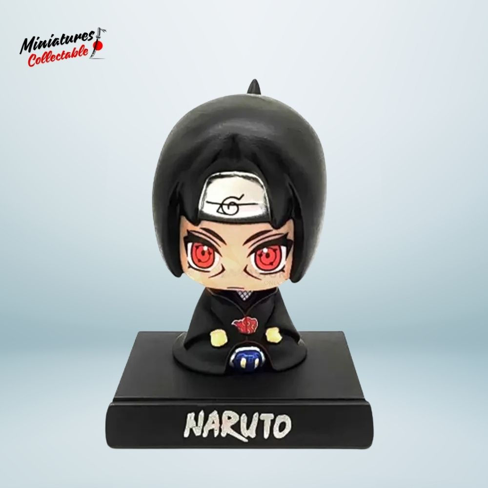 Itachi Uchiha bobblehead from Naruto anime, collectible figure with iconic Akatsuki cloak and Sharingan eyes
