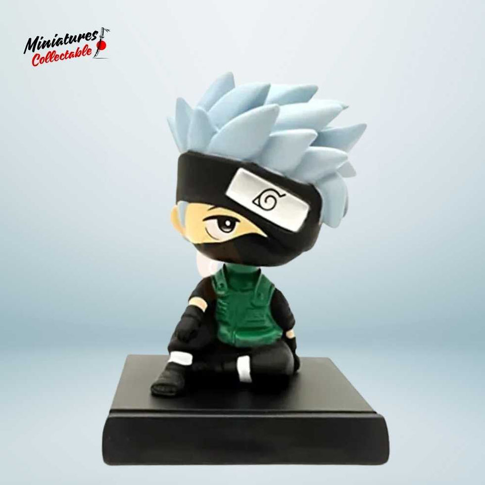 Kakashi Hatake bobblehead figure with his signature ninja mask and headband, in iconic pose.