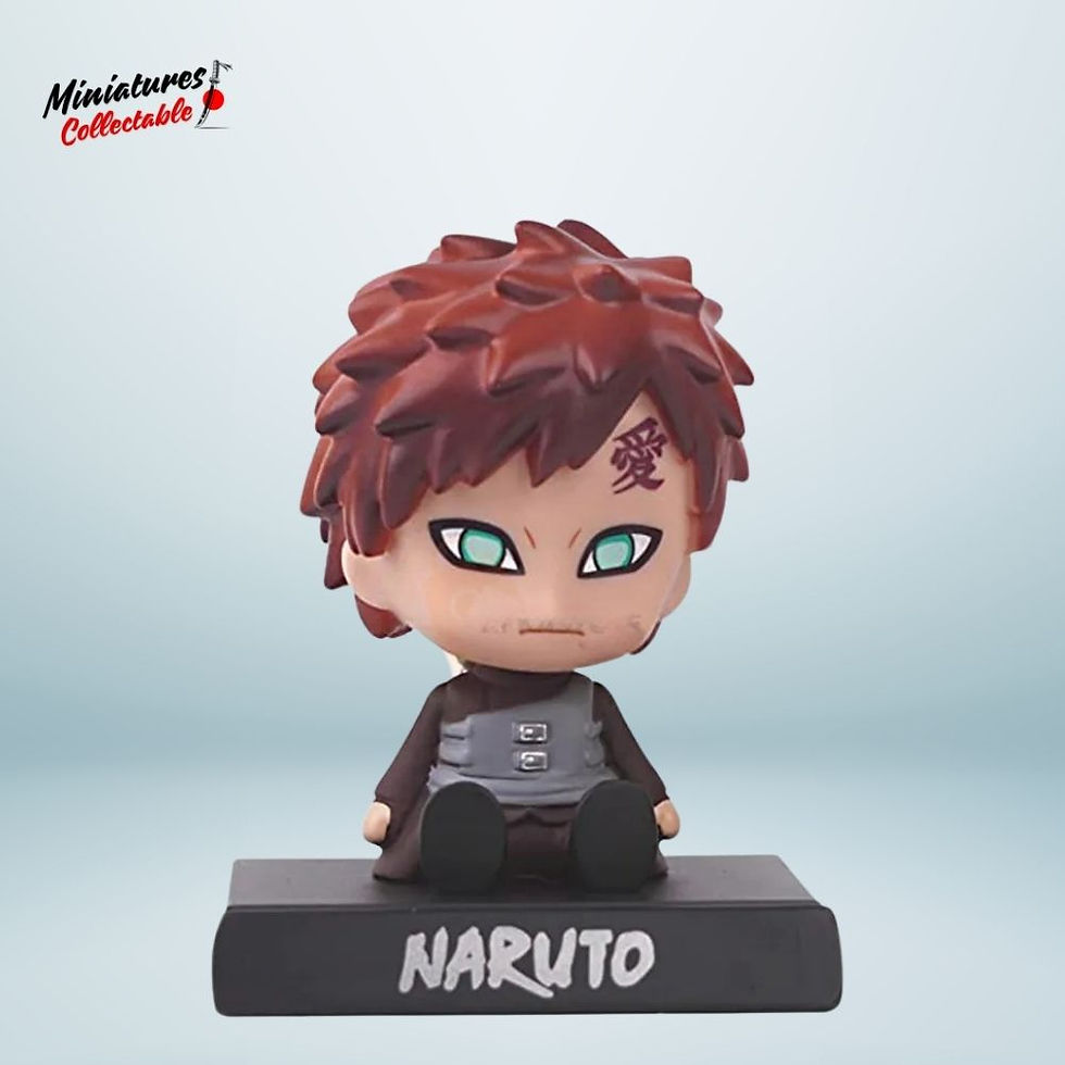 Gaara bobblehead figure from Naruto with signature red hair and kanji symbol on forehead