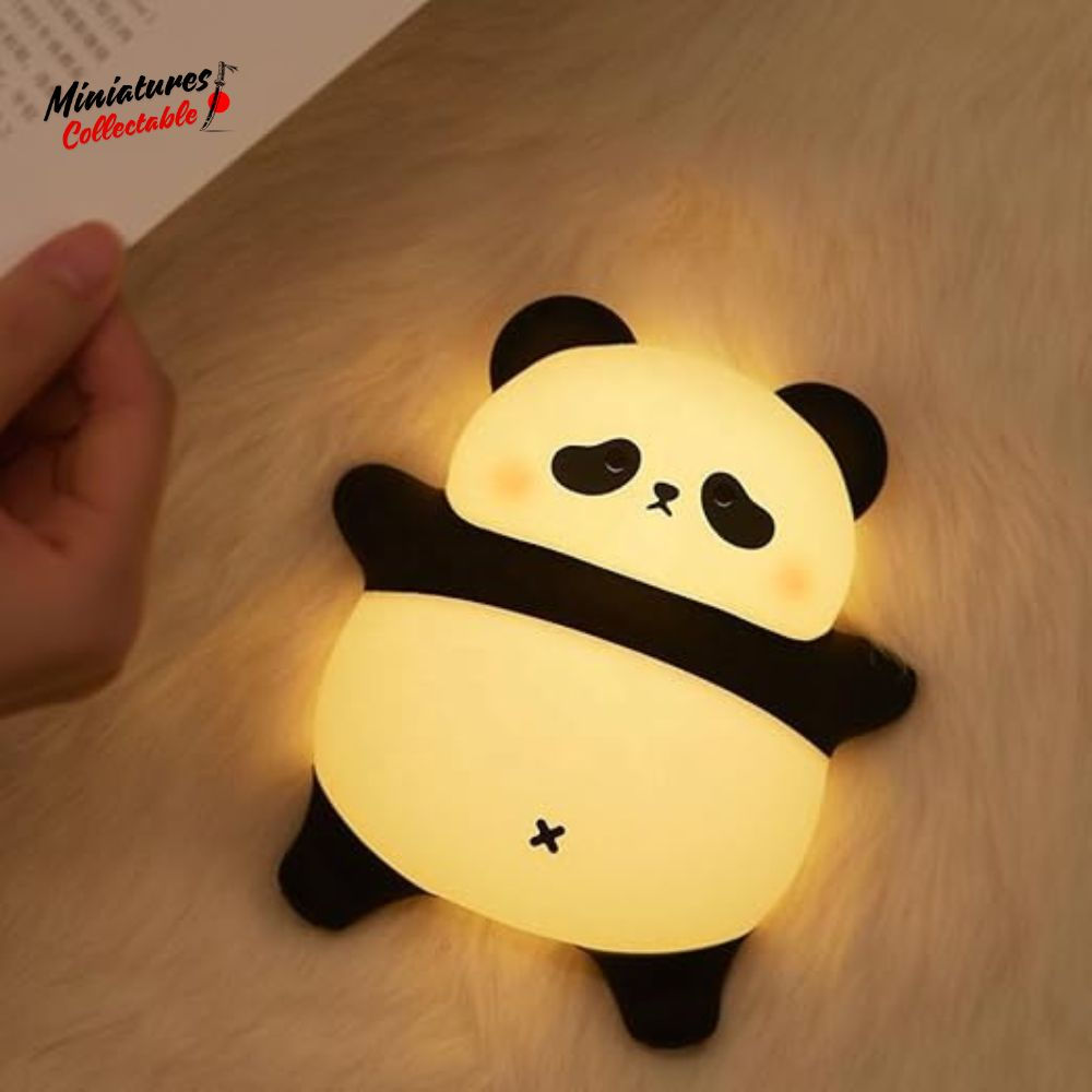 Sleeping Cute Panda Silicone Lamp with Adjustable Brightness