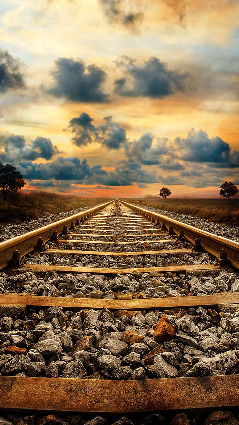 Railway-Track-Sunset-Creative-4K-Wallpap