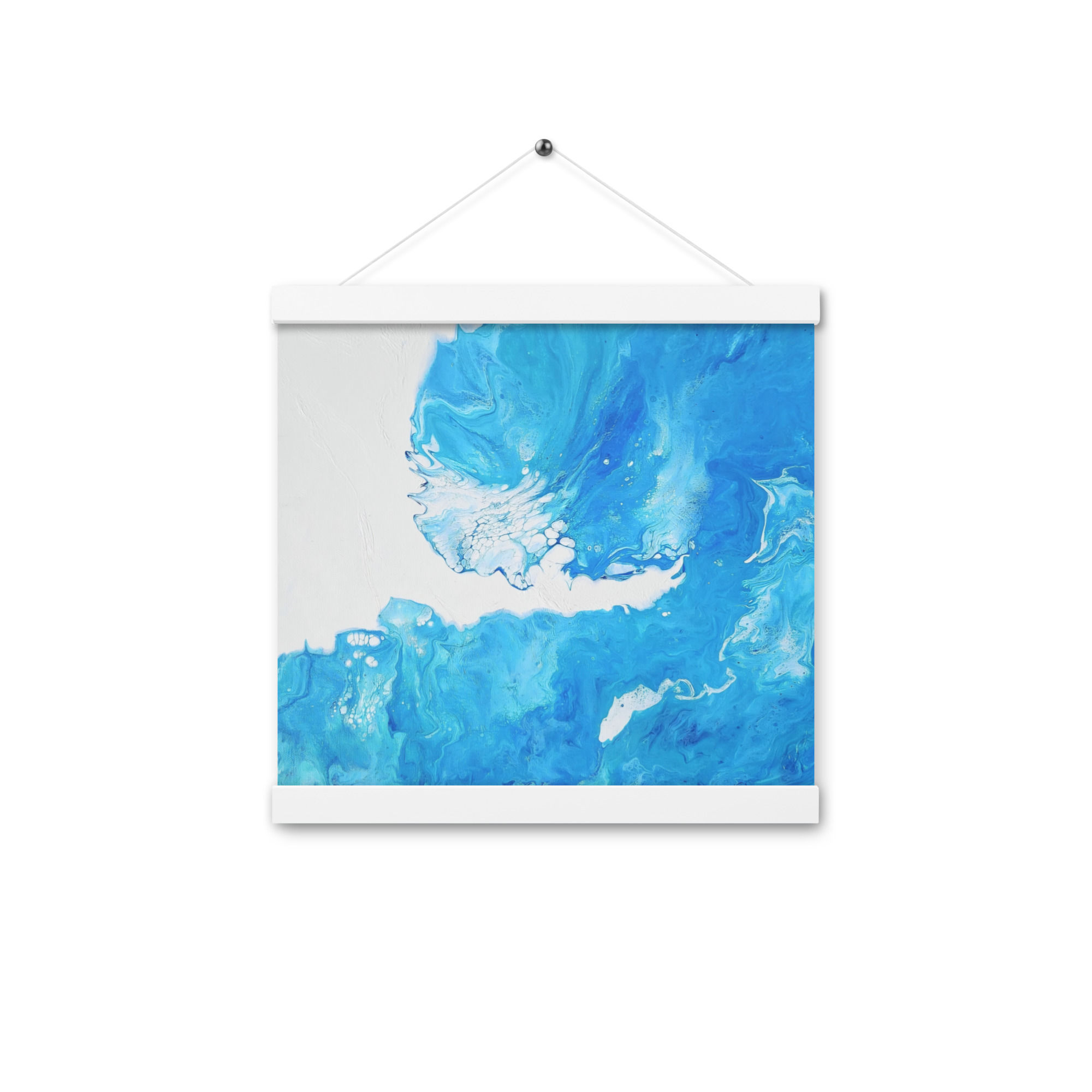 Blue Wave Original Artwork Poster with white hanger