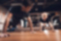Father and son in the gym. Father and son spend time together and lead a healthy lifestyle
