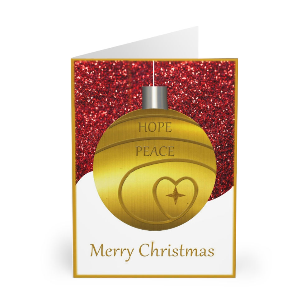 Greeting Cards (5 Pack) Golden Bauble