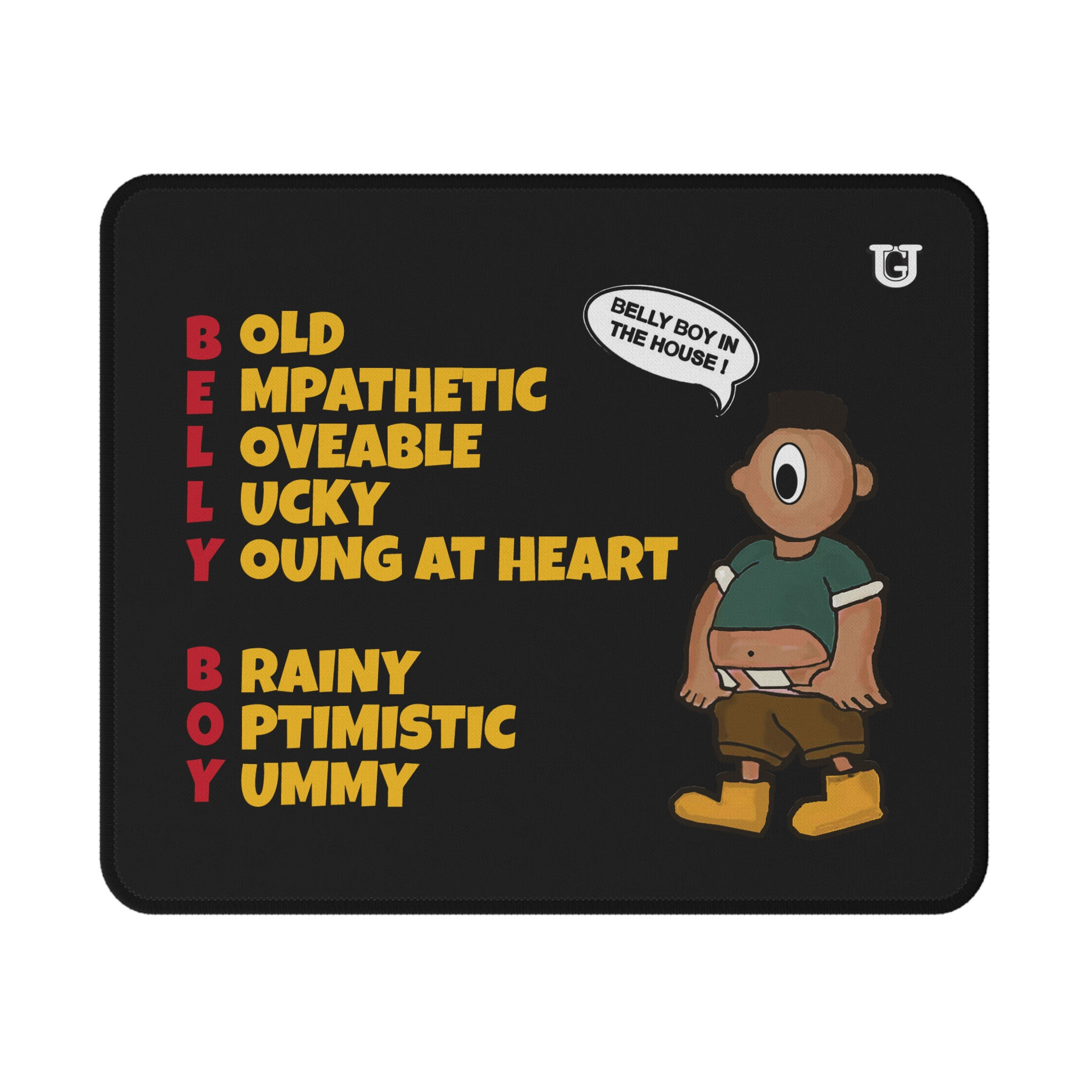Belly Boy2 BLK Non-Slip Gaming Mouse Pad