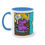 Thumbnail: Skater Bunny Two-Tone Coffee Mug, 11oz