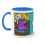 Thumbnail: Skater Bunny Two-Tone Coffee Mug, 11oz