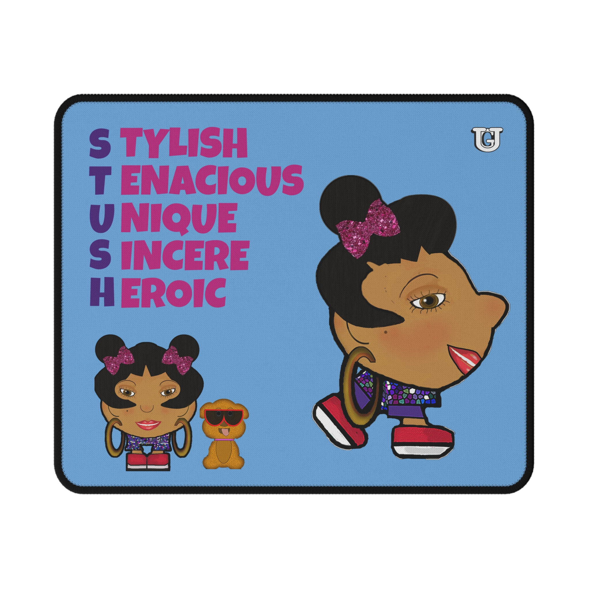  Stush3 and Dog Gaming Mouse Pad