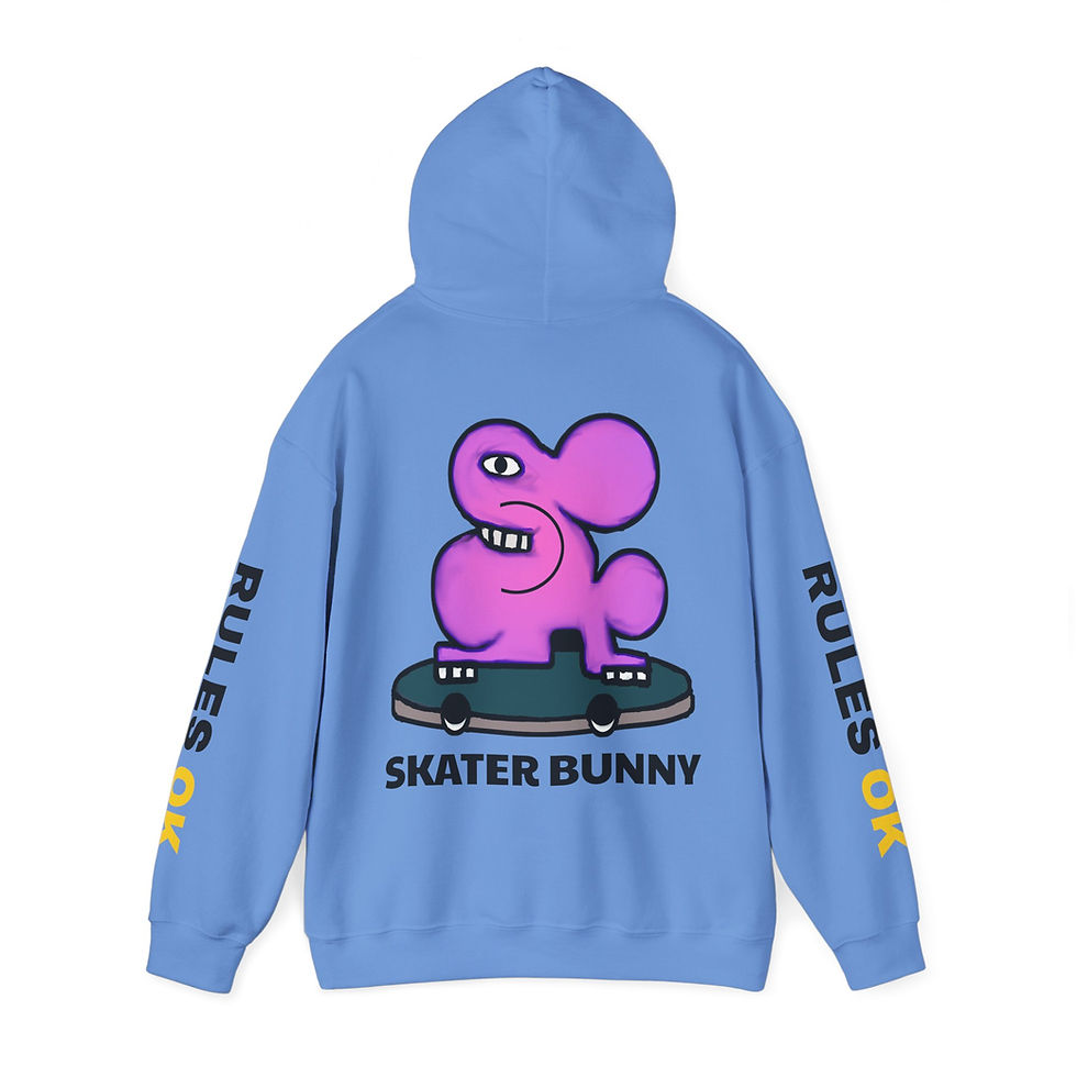 Thumbnail: Skater Bunny Unisex Heavy Blend Hooded Sweatshirt