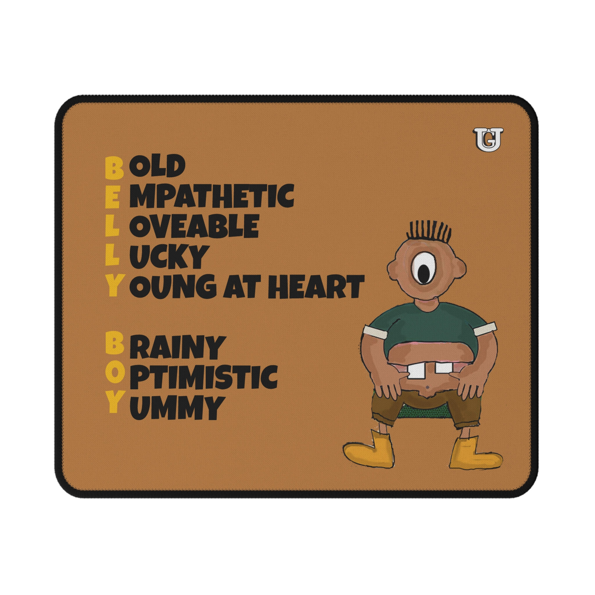 Belly Boy2 BRN Non-Slip Gaming Mouse Pad