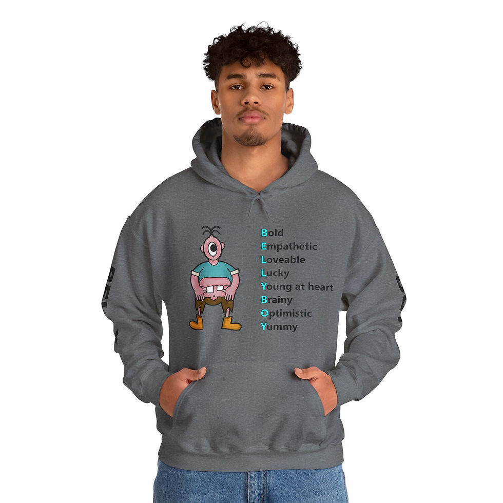 Thumbnail: Belly Boy1 Unisex Heavy Blend Hooded Sweatshirt