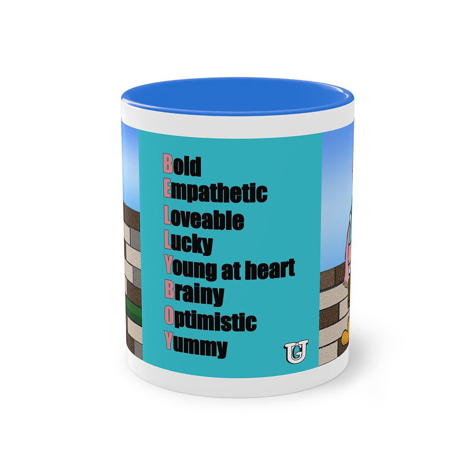 Belly Boy1 Two-Tone Coffee Mug, 11oz