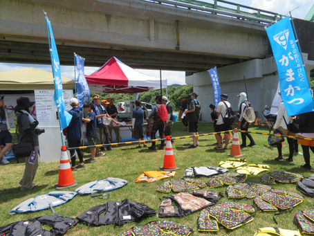親子鮎釣り教室開催