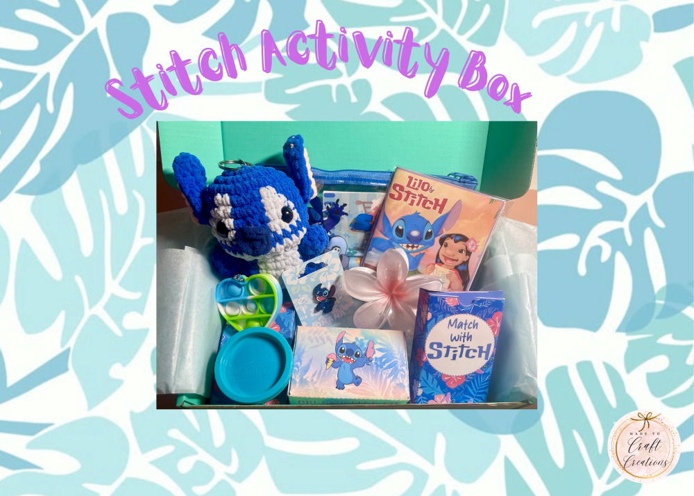 Stitch Themed Activity Gift Box//Kids Gift Set//Kid's Hamper Gift Box