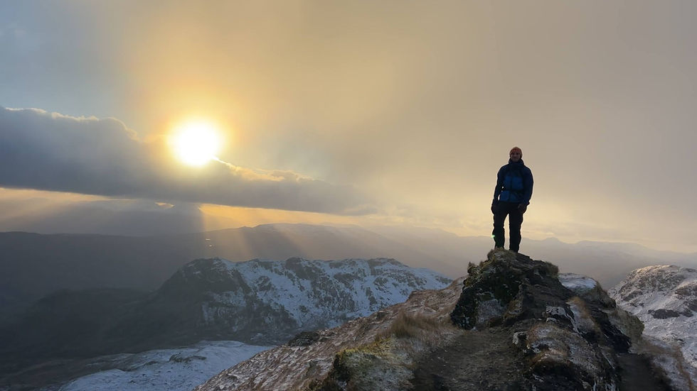 Alex on Tarmachan Ridge, Scotland